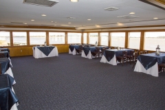 Dining Rooms Decorated for a Wedding