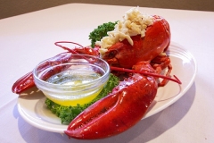 Fresh Whole Maine Lobster - Steamed then cleaned and stuffed with fresh lump crabmeat